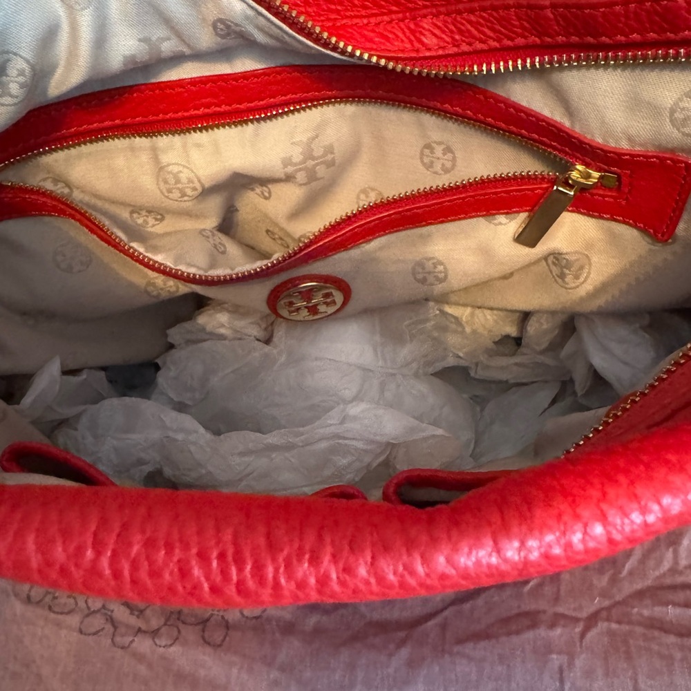 Tory Burch Red Leather Hobo Bag - Picture 9 of 15